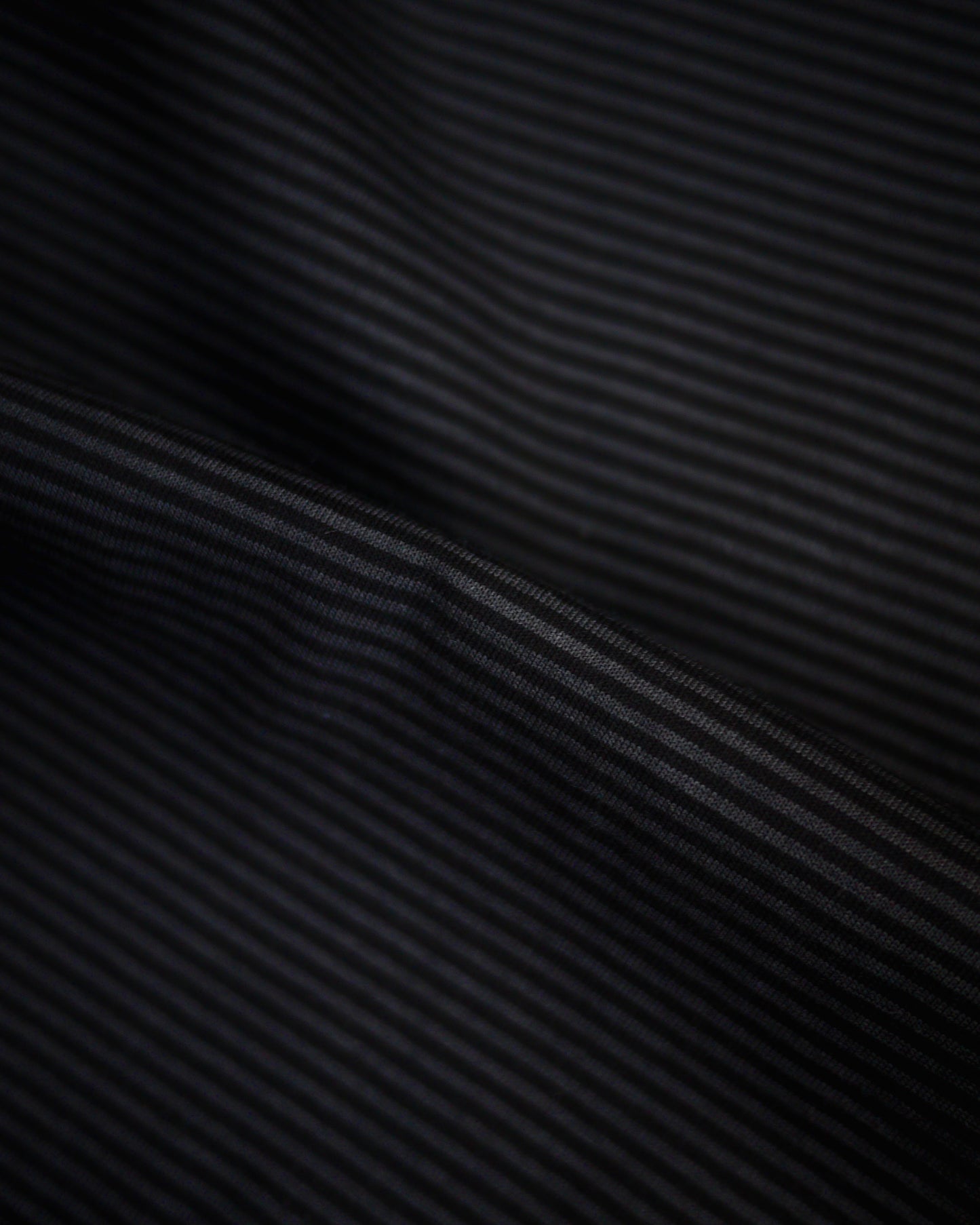 Albini cotton border T-shirt (Black)