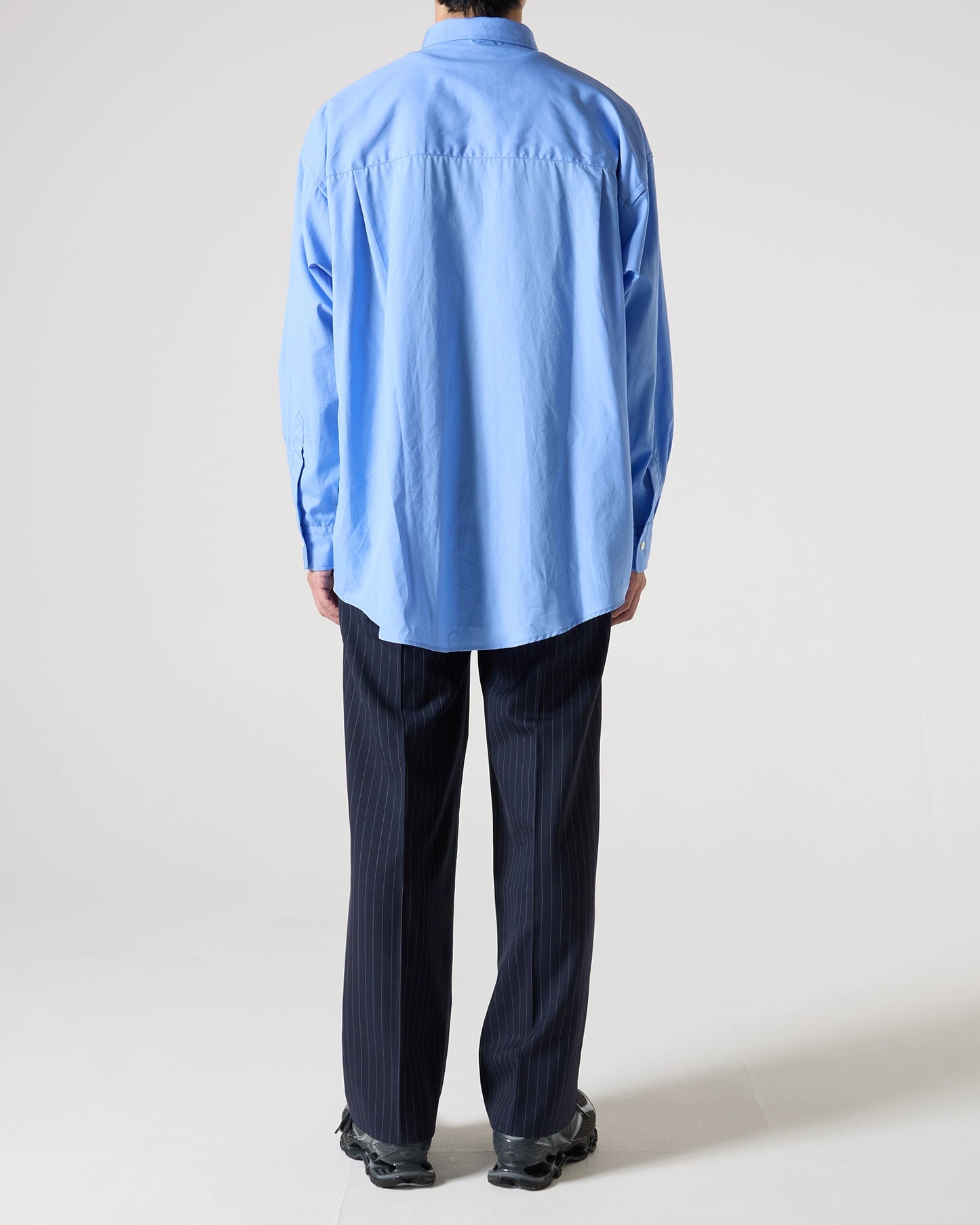 100/2 broad regular collar shirt (Blue)