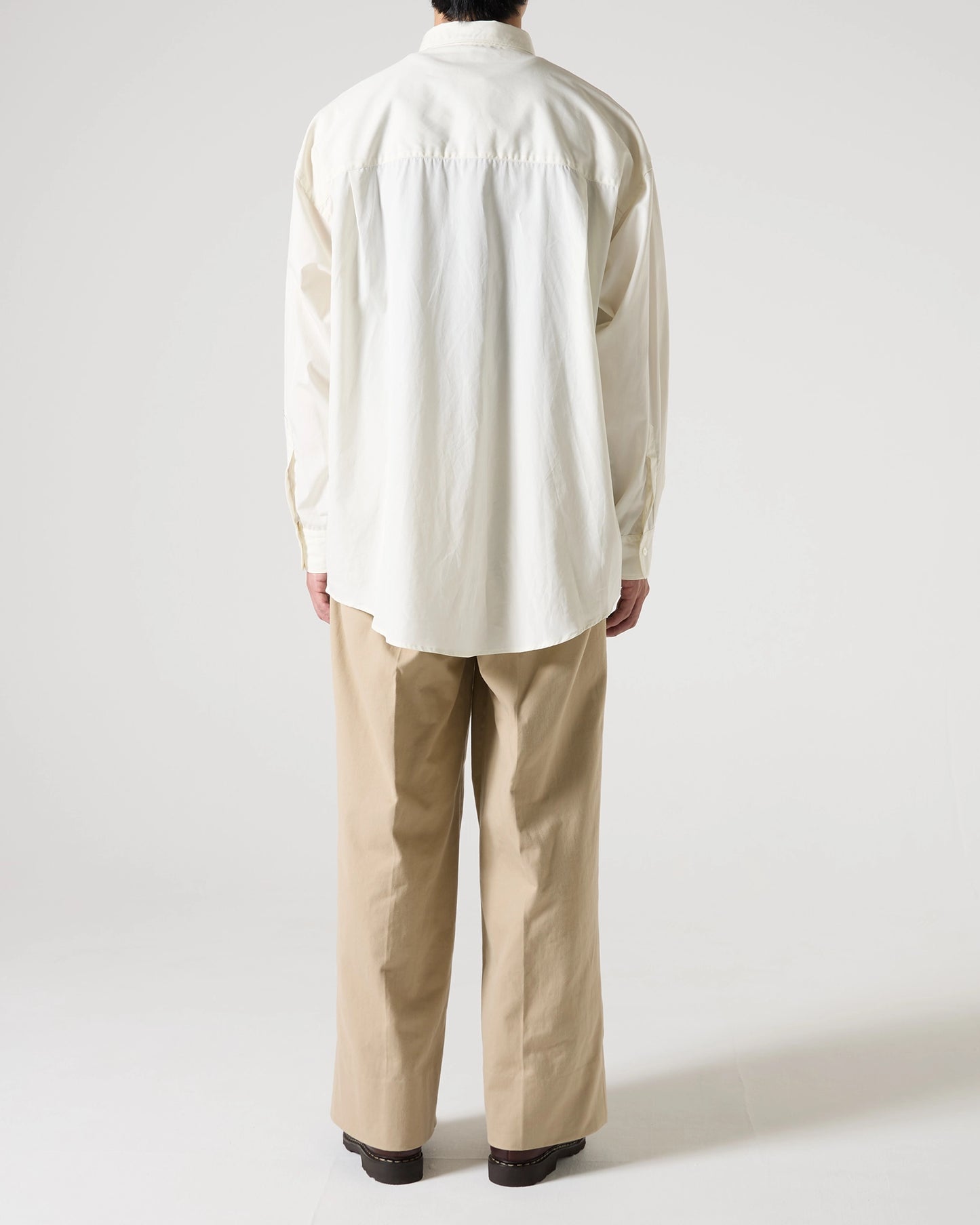 100/2 broad regular collar shirt (White)