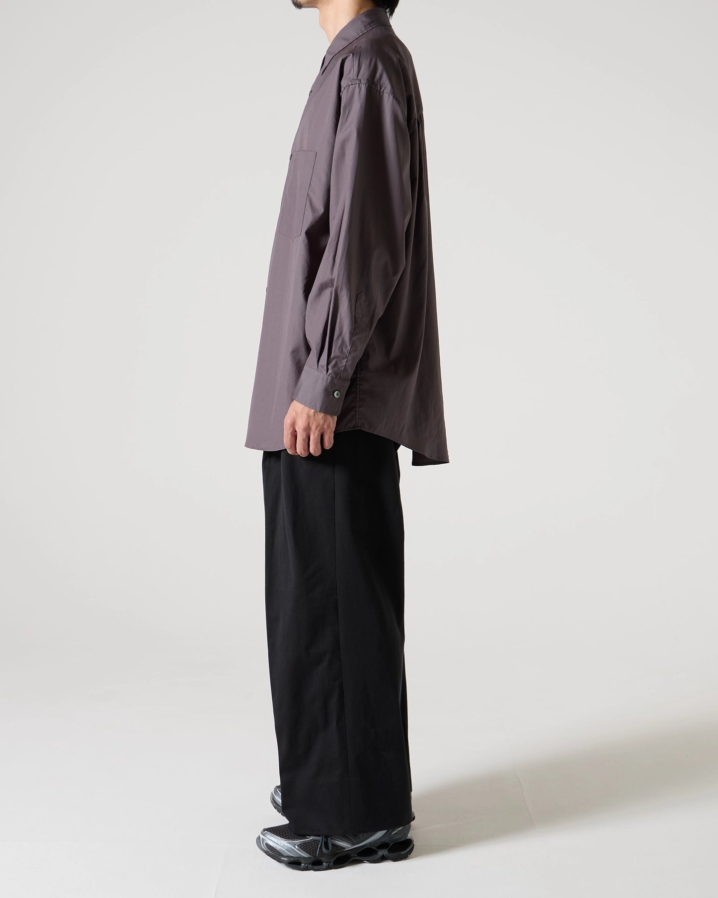 100/2 broad regular collar shirt (Charcoal)