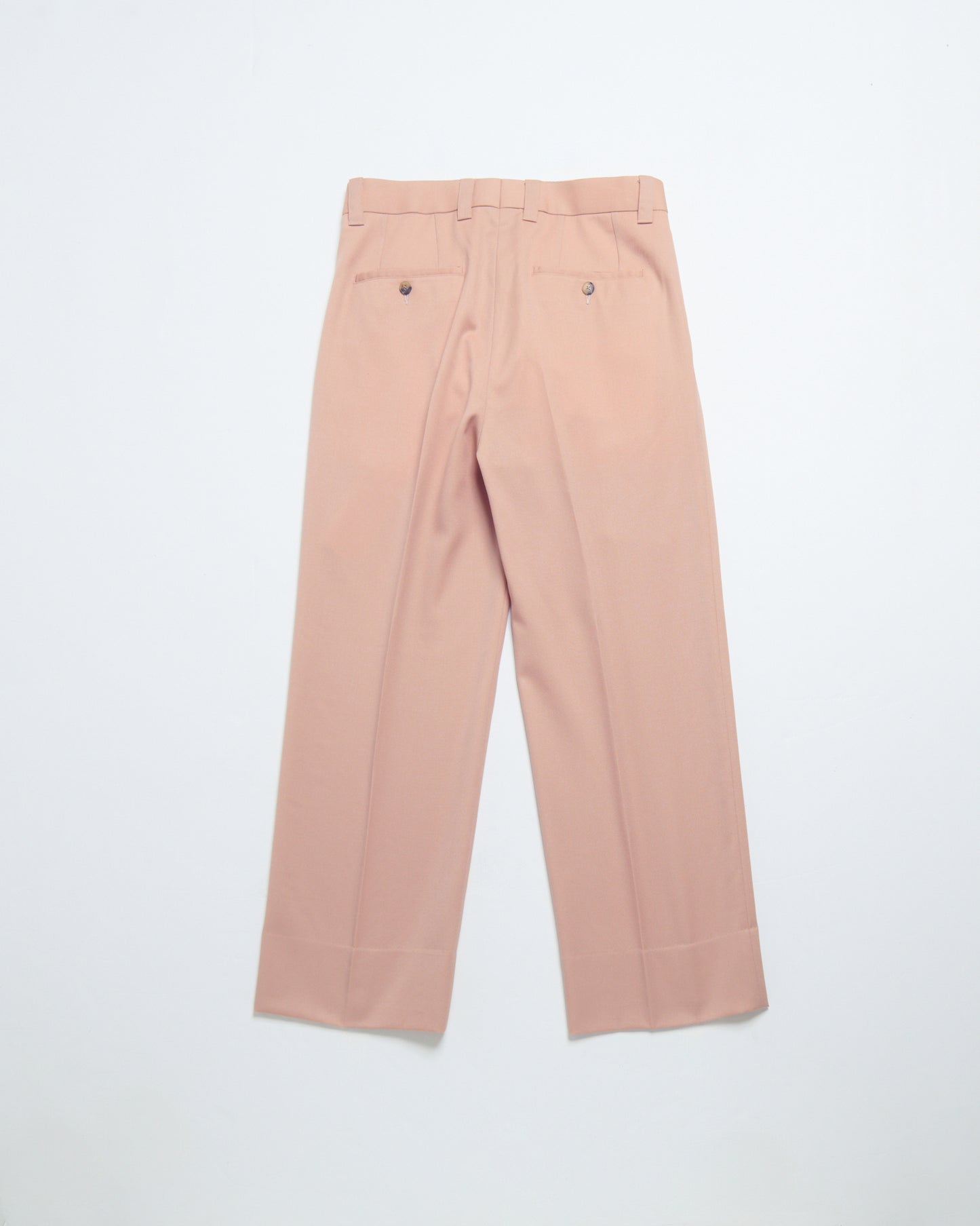 Grampians wool wide trousers (Pink beige)