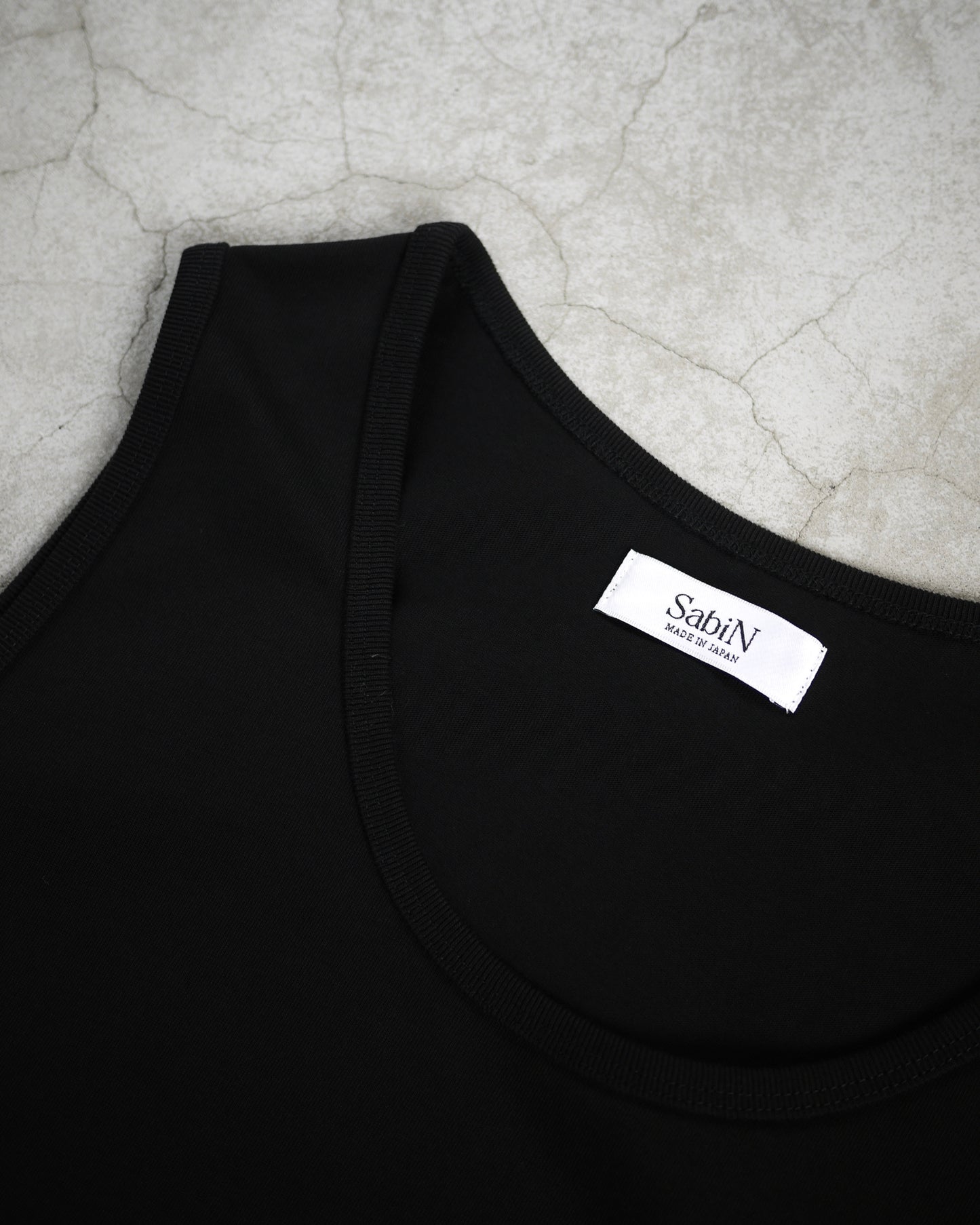 High gauge loose tank top (Black)