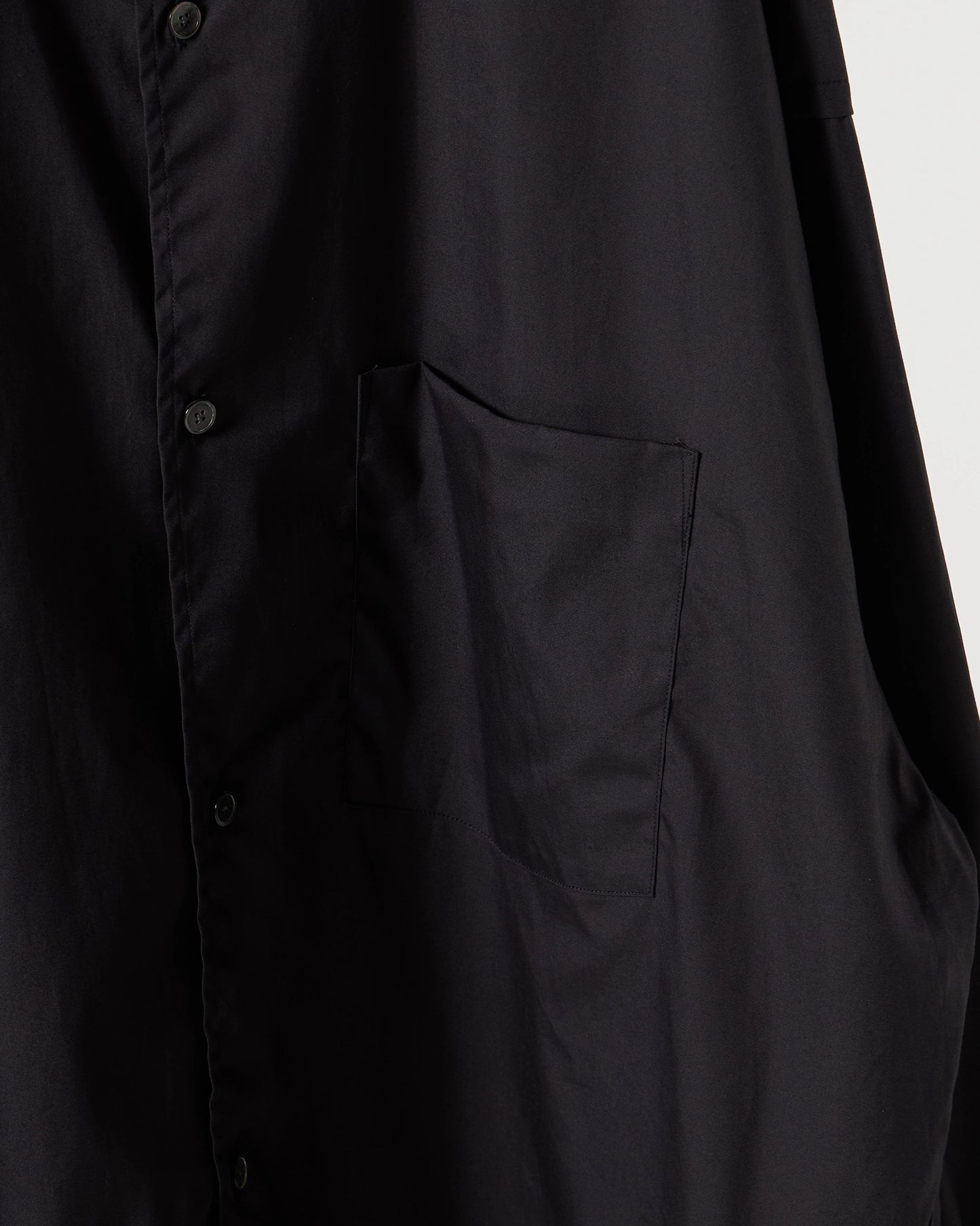 100/2 broad regular collar shirt (Black)