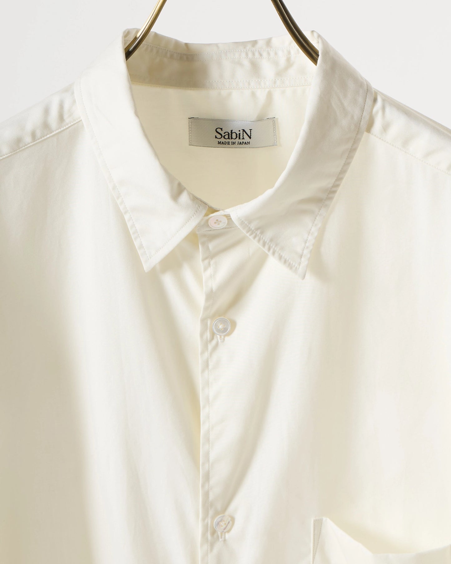 100/2 broad regular collar shirt (White)