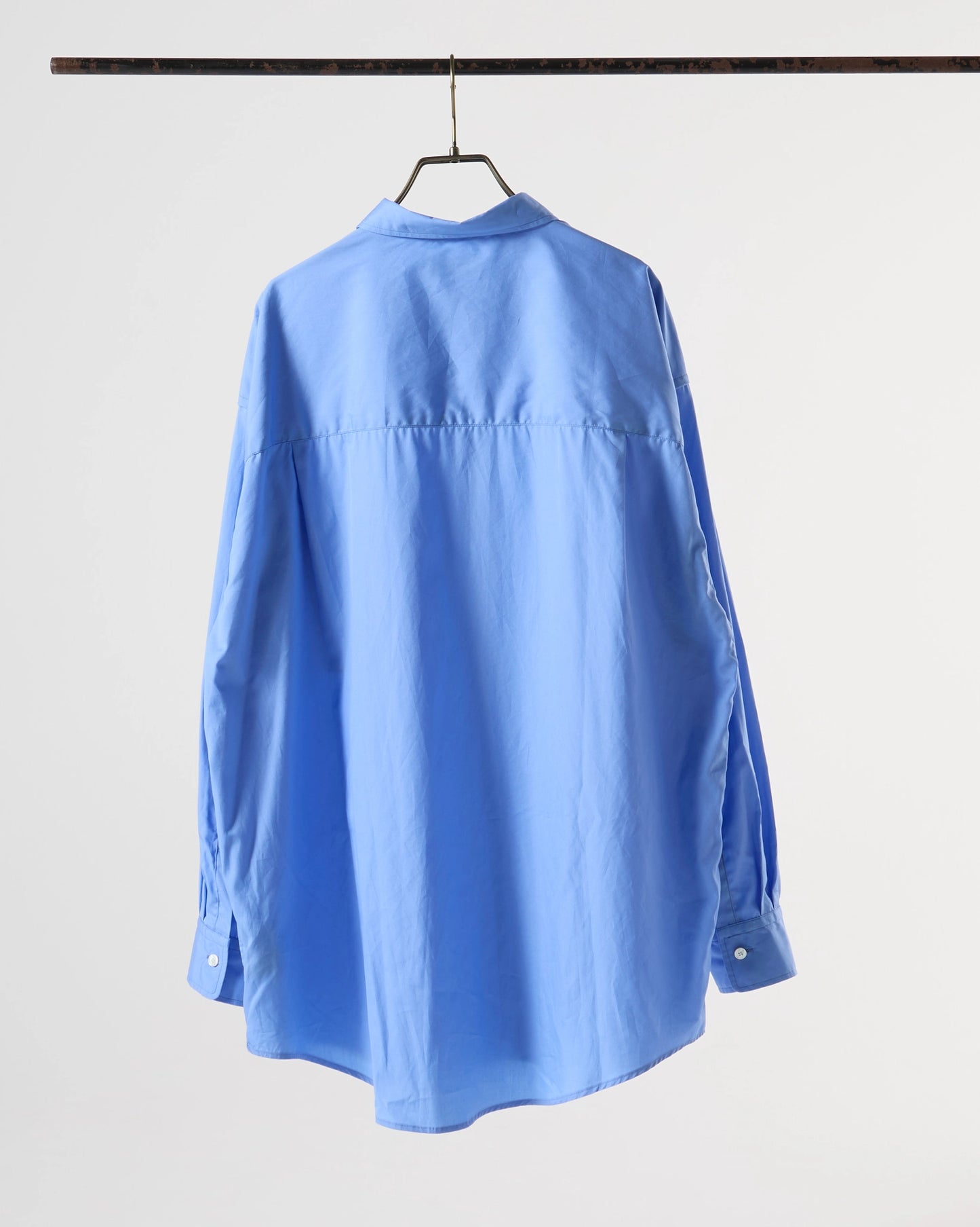 100/2 broad regular collar shirt (Blue)