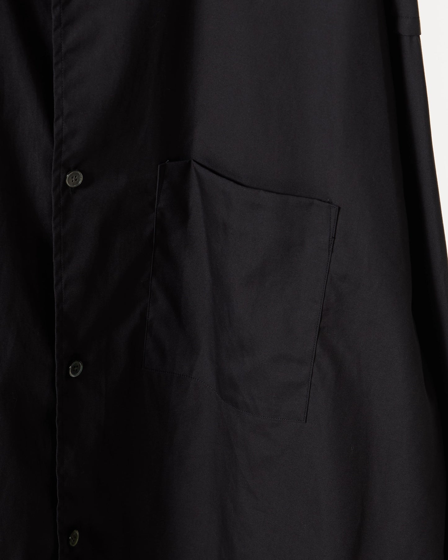 100/2 broad regular collar shirt (Black)