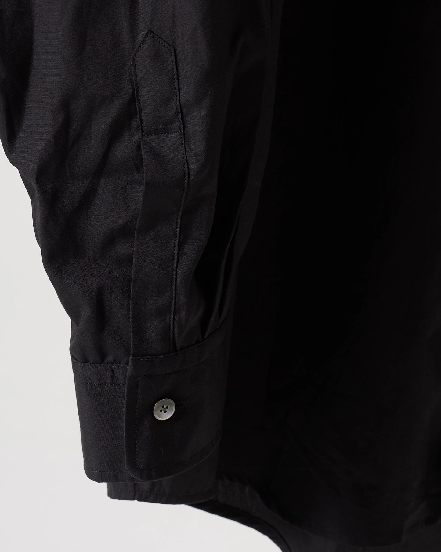 100/2 broad regular collar shirt (Black)