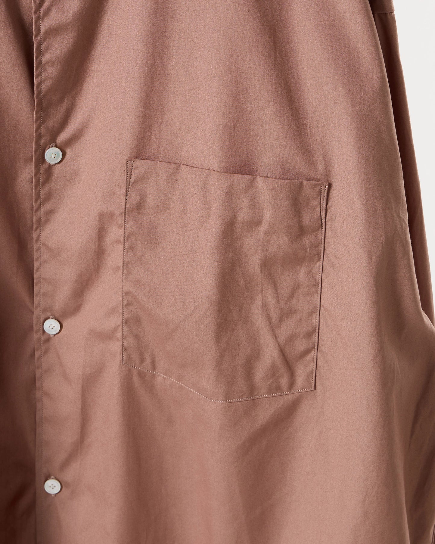 100/2 broad regular collar shirt (Pink brown)