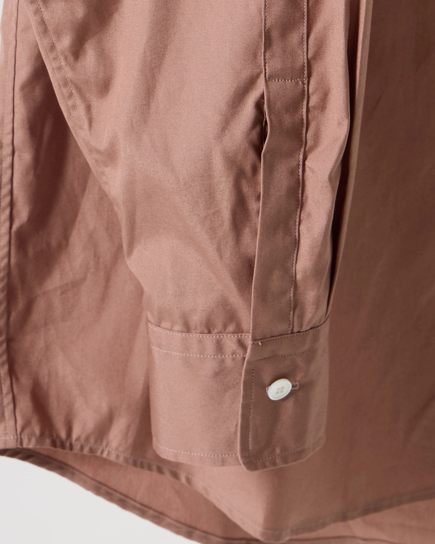 100/2 broad regular collar shirt (Pink brown)