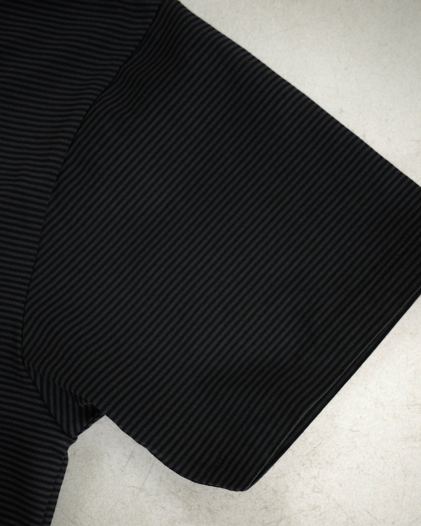 Albini cotton border T-shirt (Black)