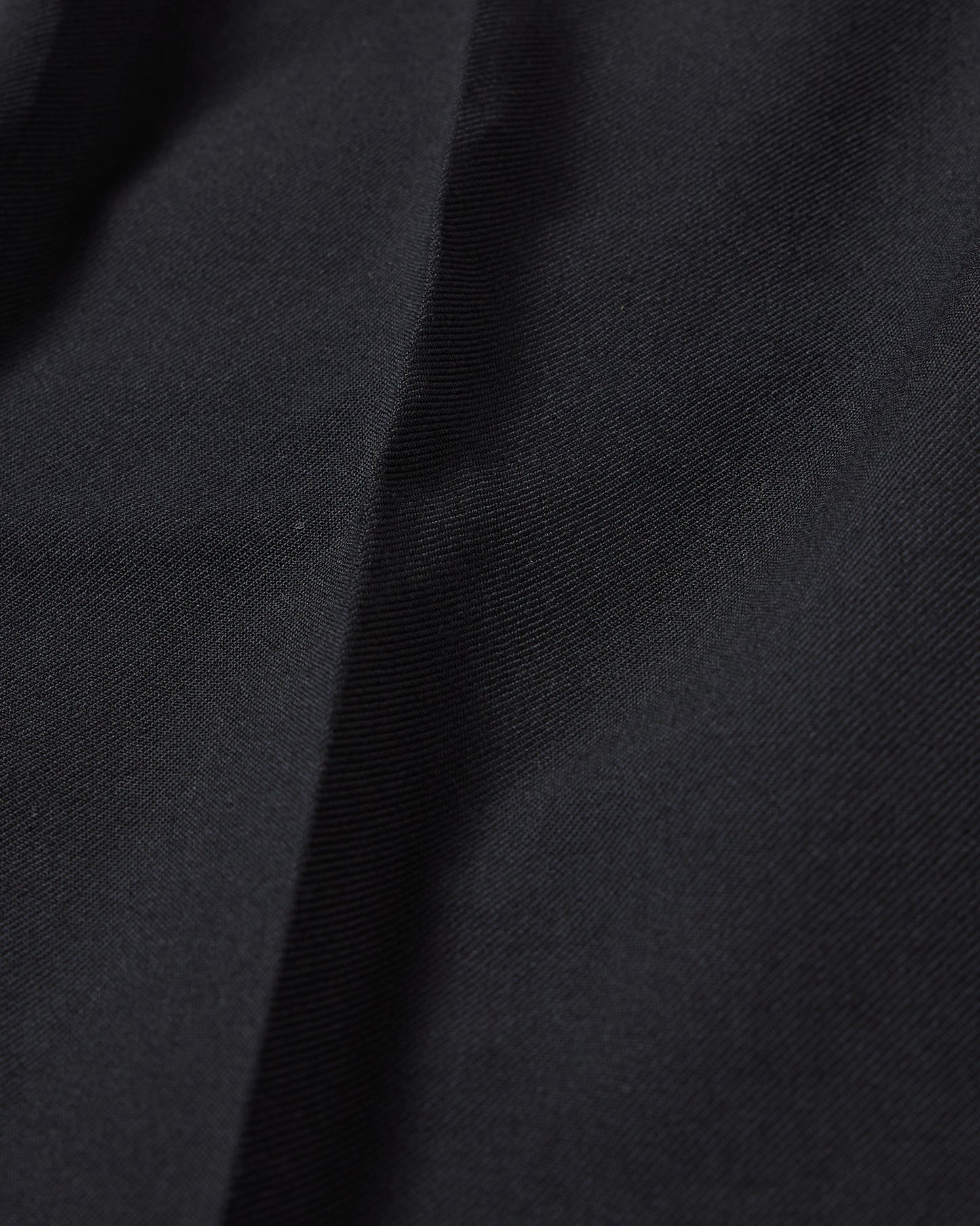 TW twill wide straight trousers (Black)