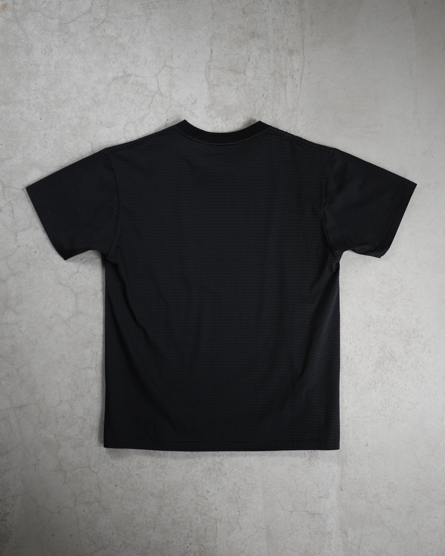 Albini cotton border T-shirt (Black)