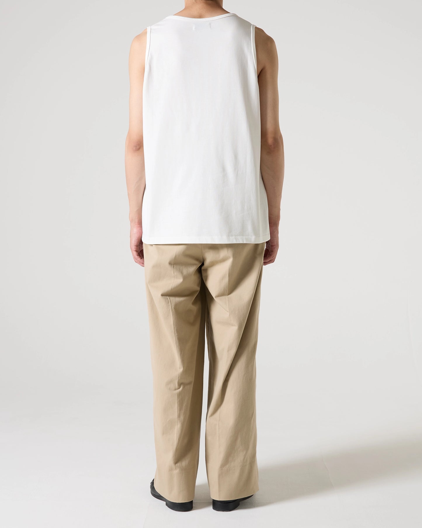 High gauge loose tank top (White)