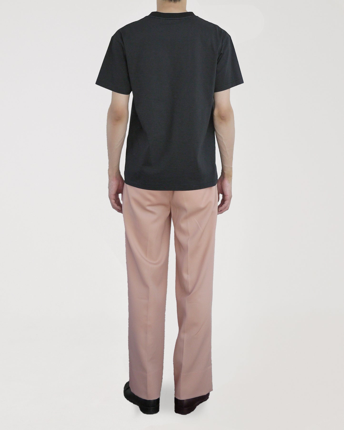 Albini cotton border T-shirt (Black)