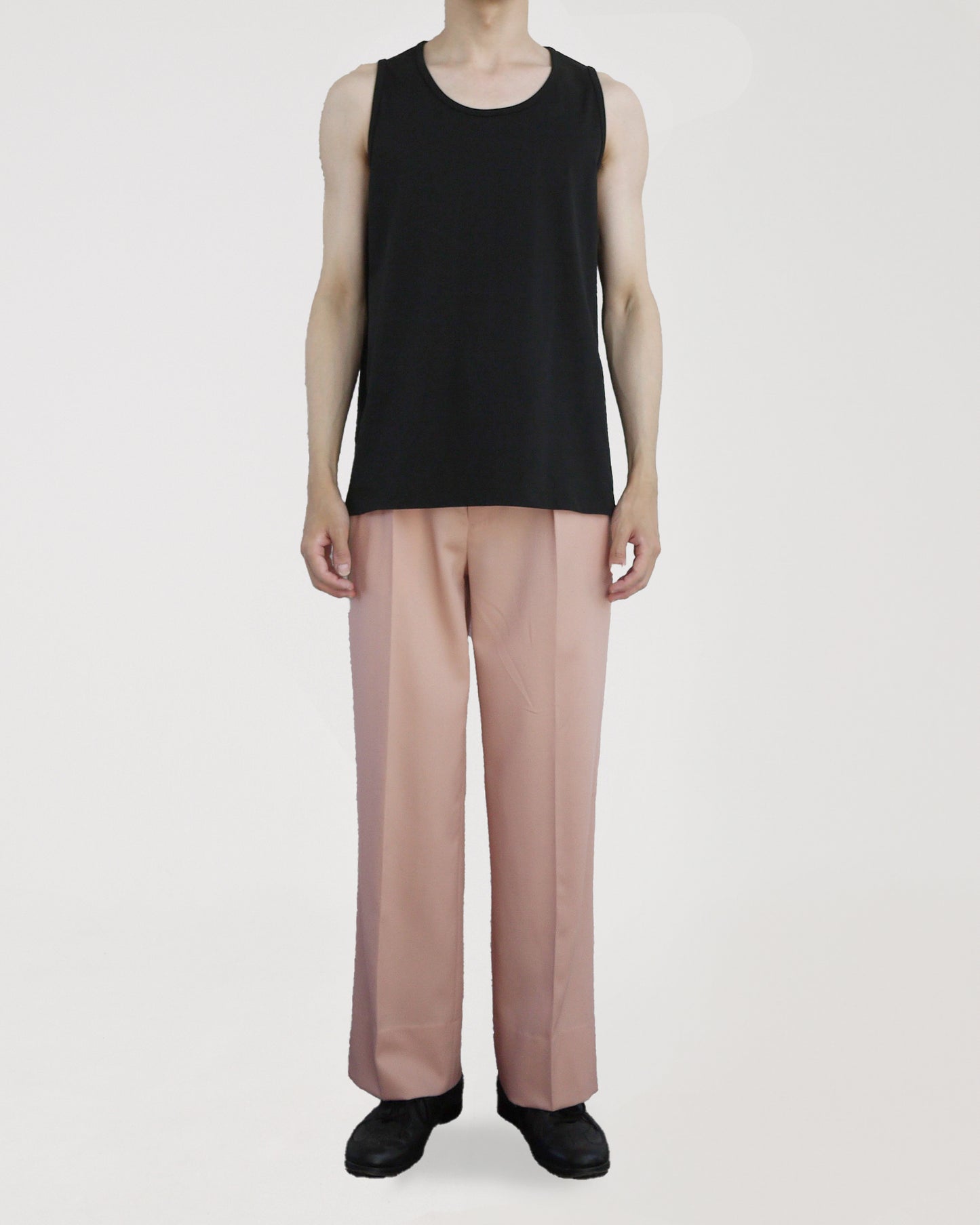 High gauge loose tank top (Black)