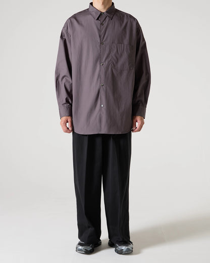 100/2 broad regular collar shirt (Charcoal)