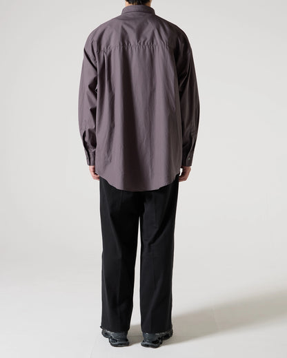 100/2 broad regular collar shirt (Charcoal)