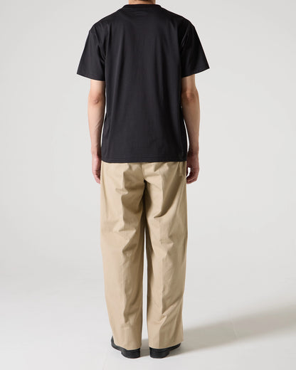 Albini cotton border T-shirt (Black)