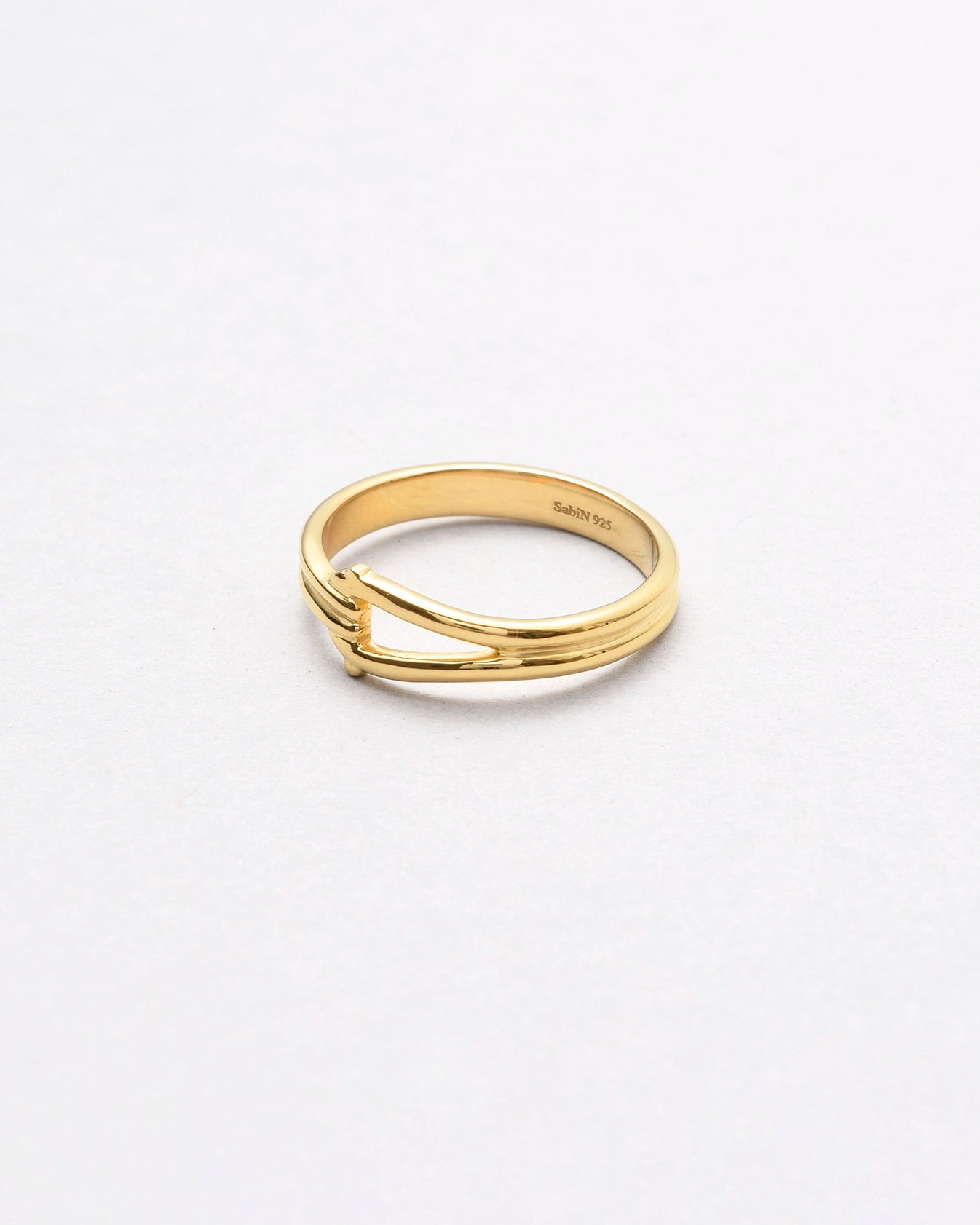 D-RING (silver 925 + 18Kcoating)