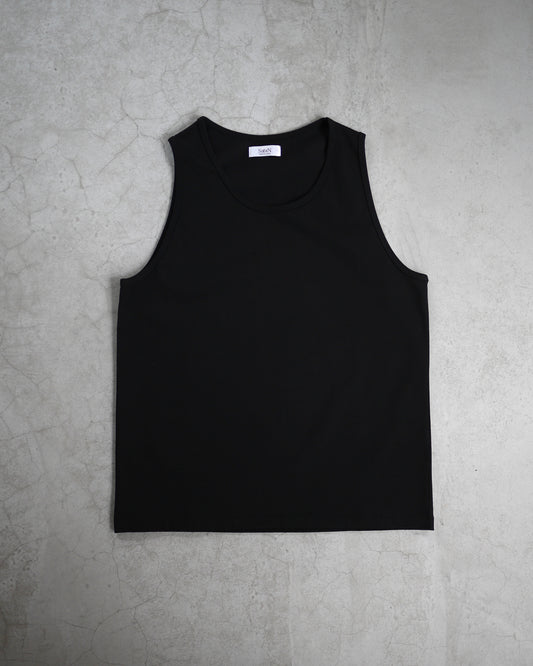 High gauge loose tank top (Black)