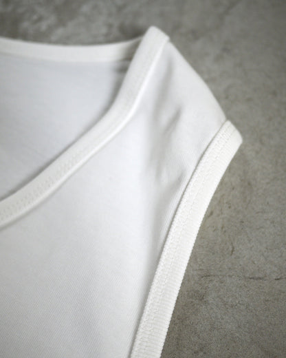 High gauge loose tank top (White)