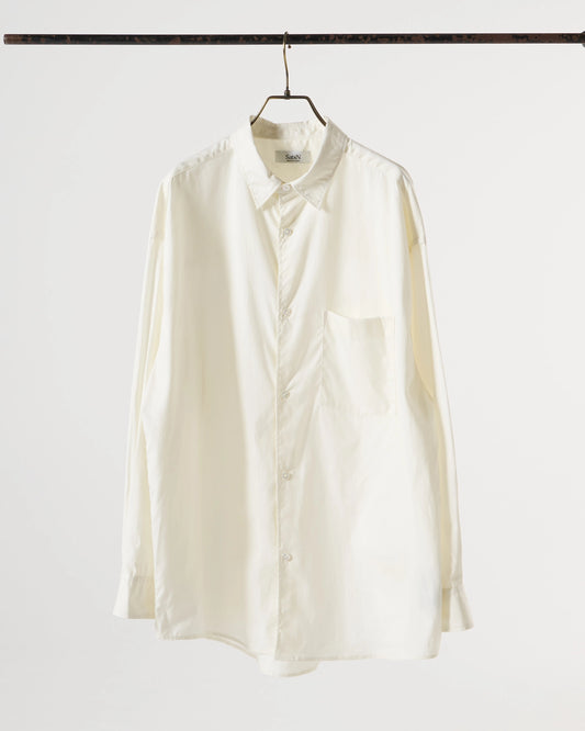 100/2 broad regular collar shirt (White)