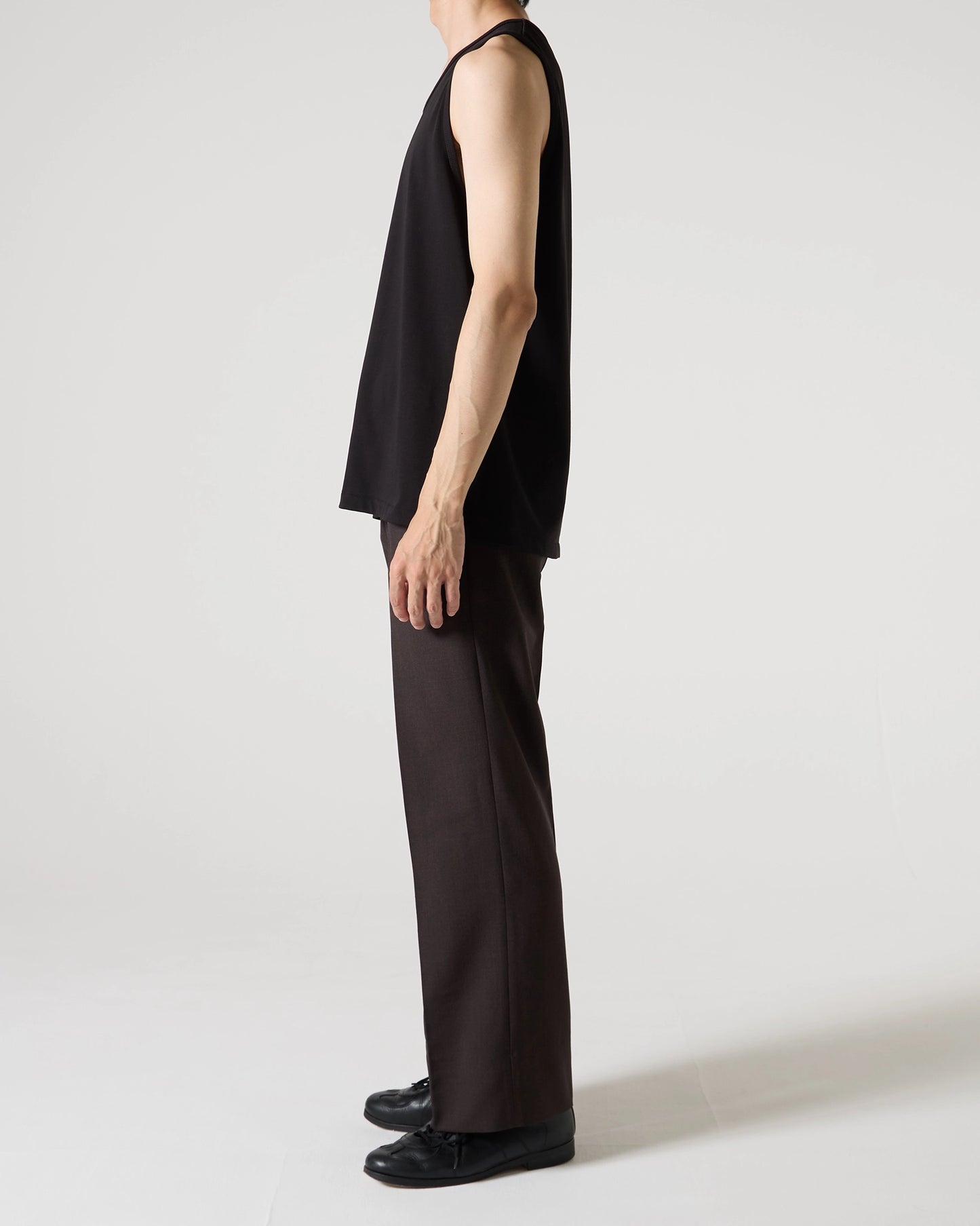 High gauge loose tank top (Black)