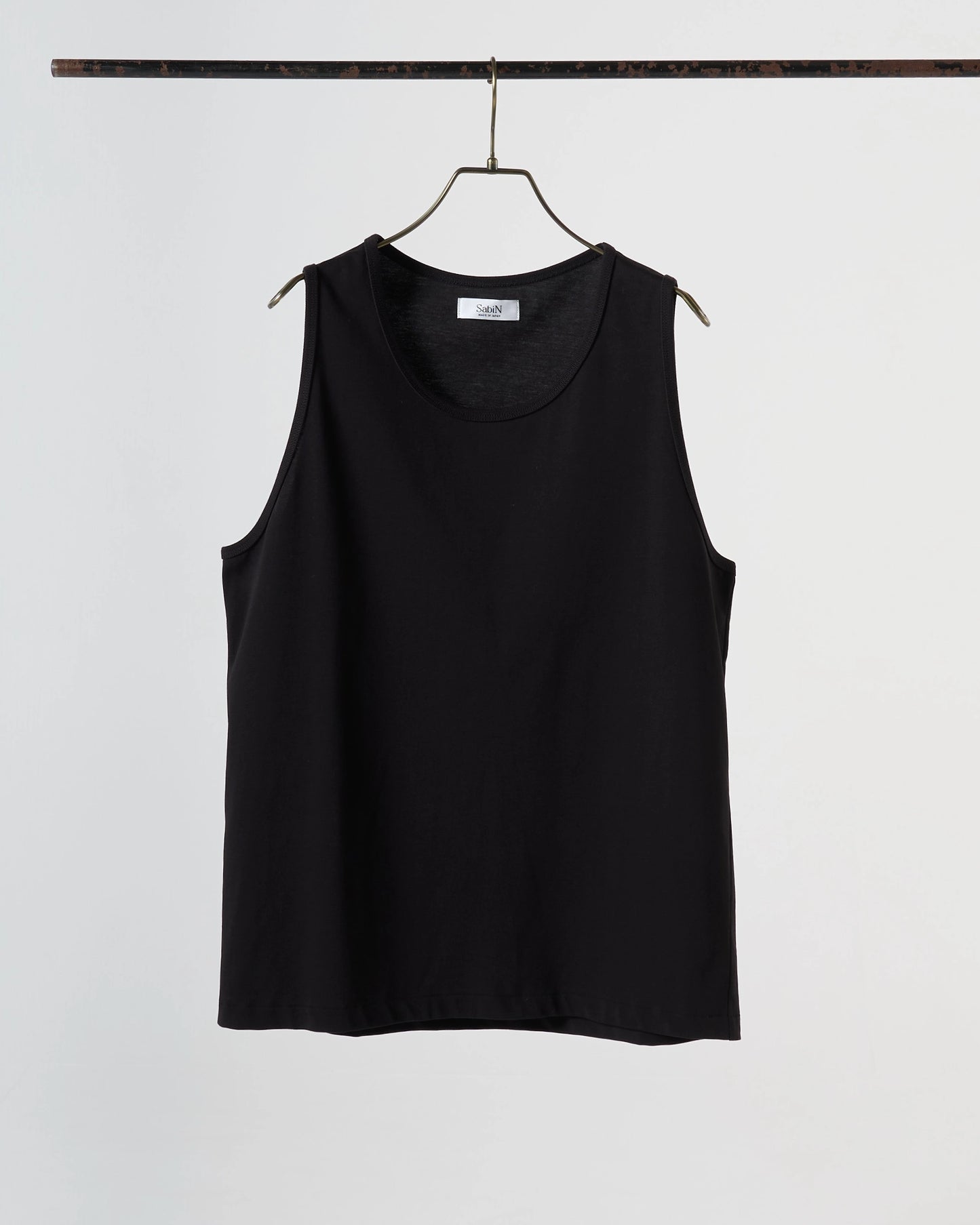 High gauge loose tank top (Black) – SabiN High gauge loose tank top (Black) – SabiN