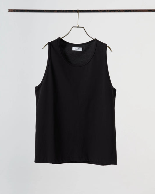 High gauge loose tank top (Black)