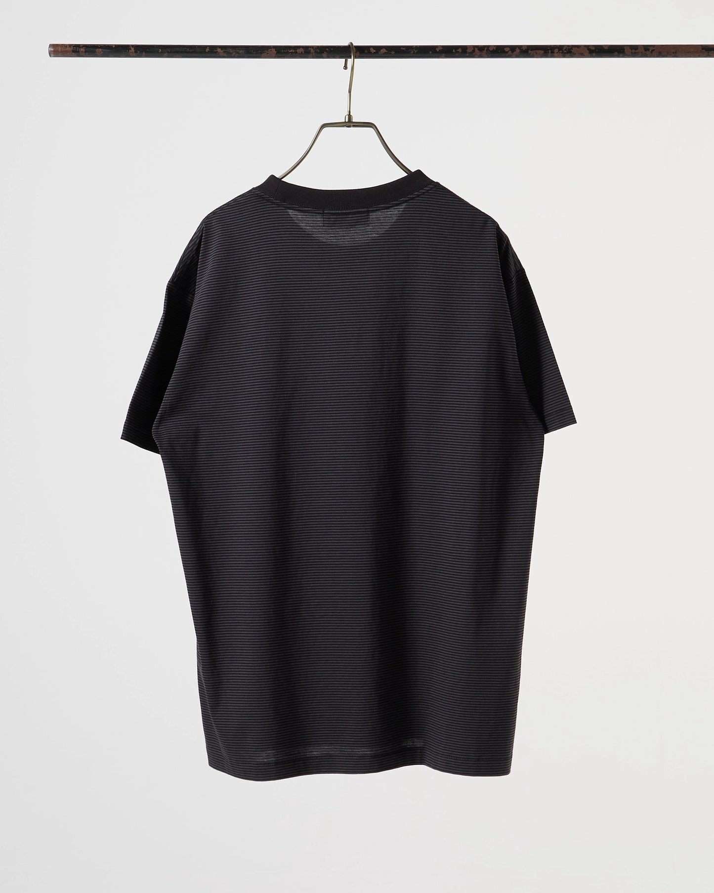 Albini cotton border T-shirt (Black) – SabiN