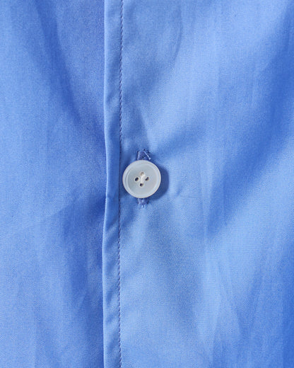 100/2 broad regular collar shirt (Blue)