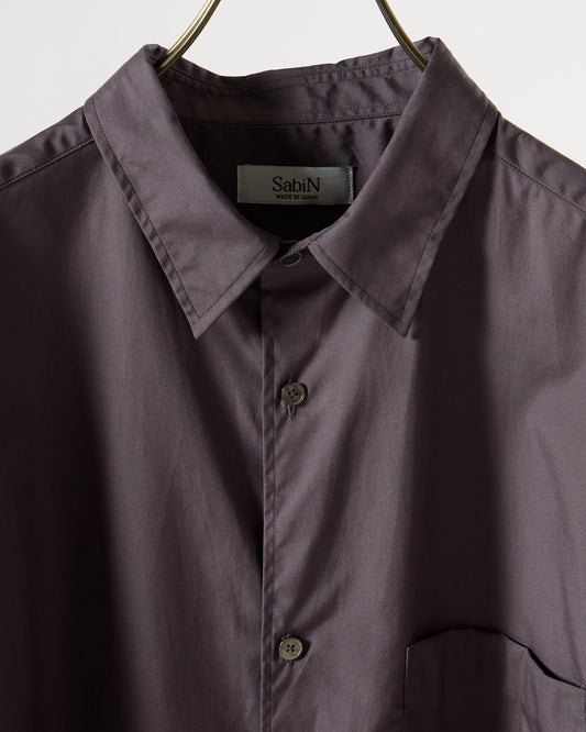 100/2 broad regular collar shirt (Charcoal)