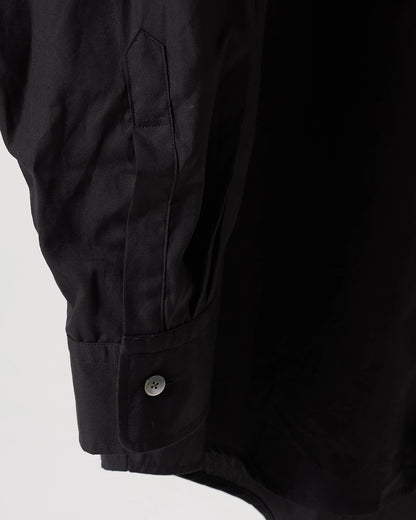 100/2 broad regular collar shirt (Black)
