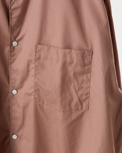 100/2 broad regular collar shirt (Pink brown)