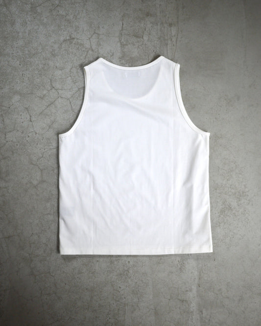 High gauge loose tank top (White)