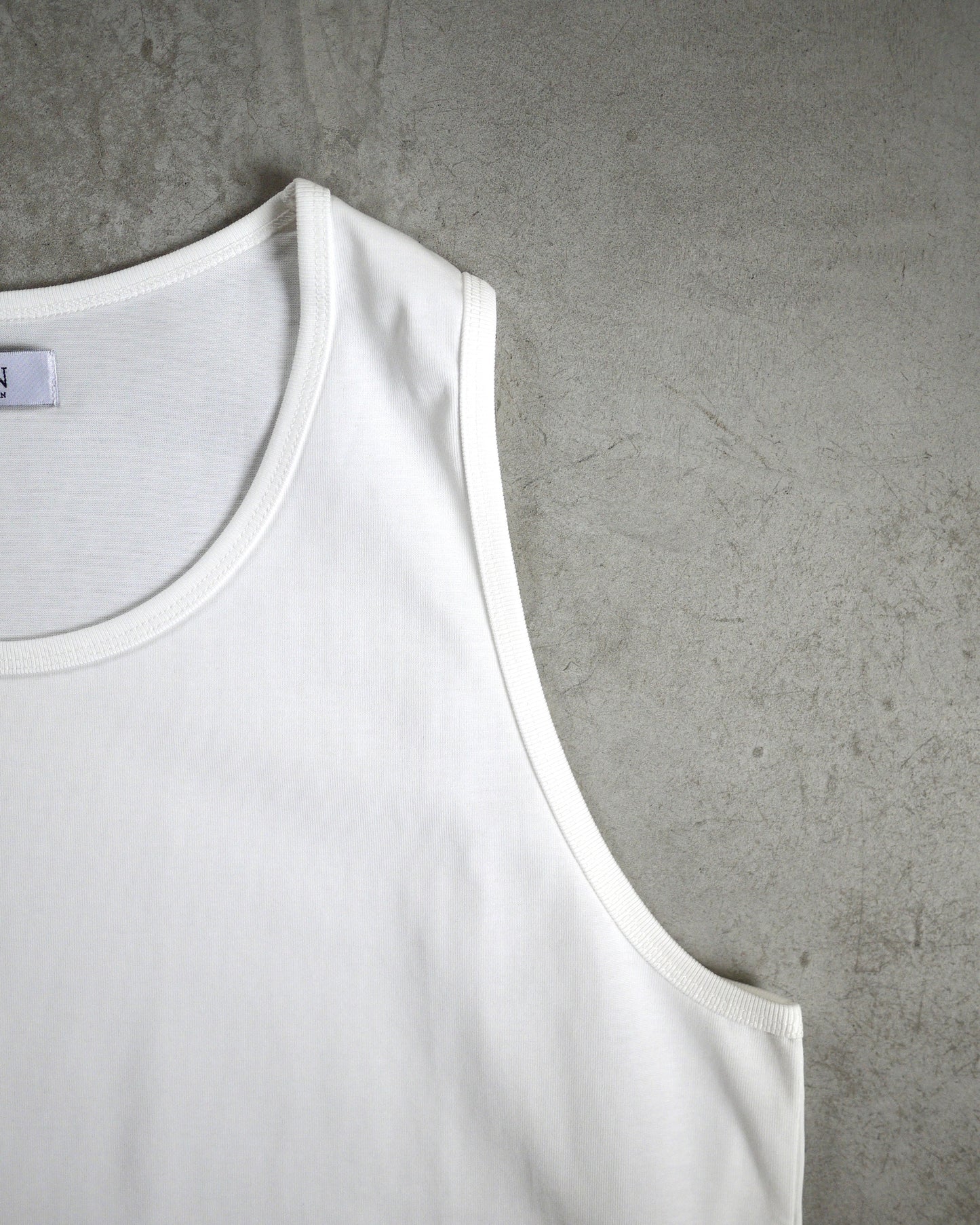 High gauge loose tank top (White)
