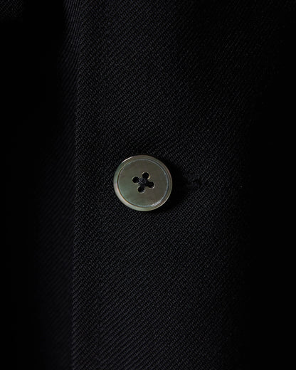 TW twill dress fatigue shirt jacket (Black)