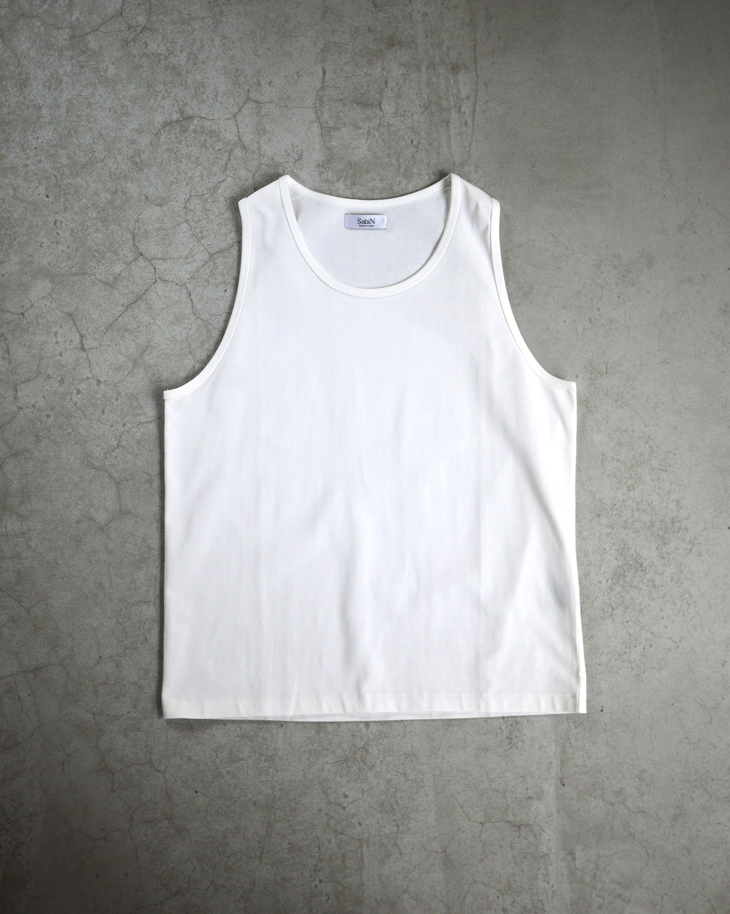 High gauge loose tank top (White)