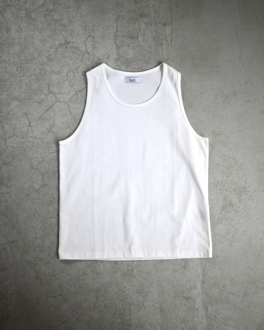 High gauge loose tank top (White)