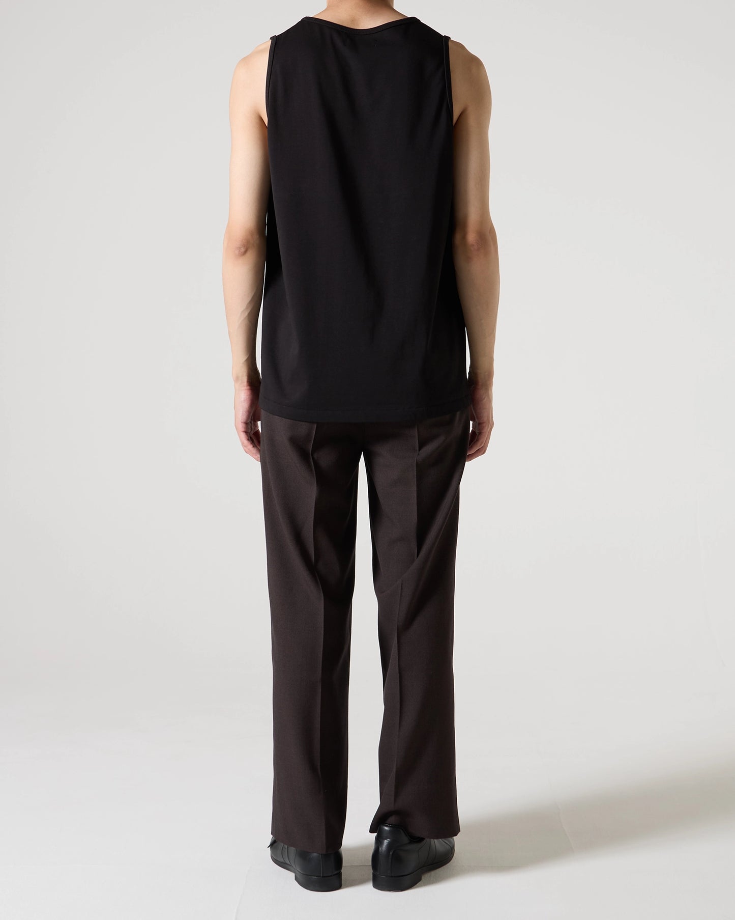 High gauge loose tank top (Black)