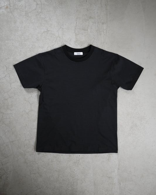 Albini cotton border T-shirt (Black)