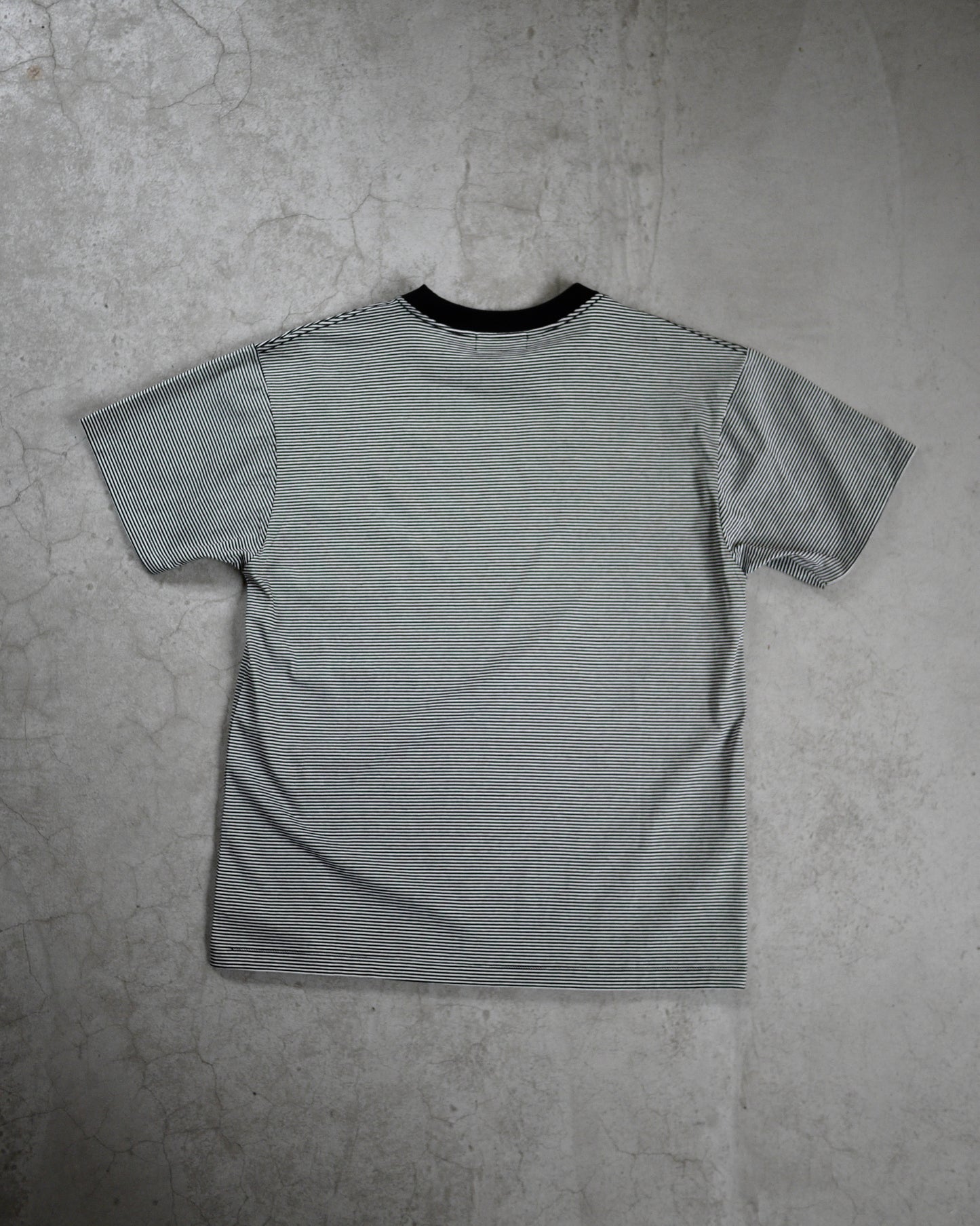 Albini cotton border T-shirt (White)