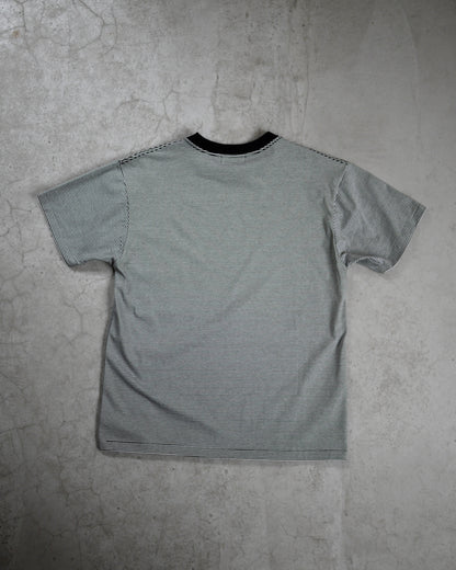 Albini cotton border T-shirt (White)