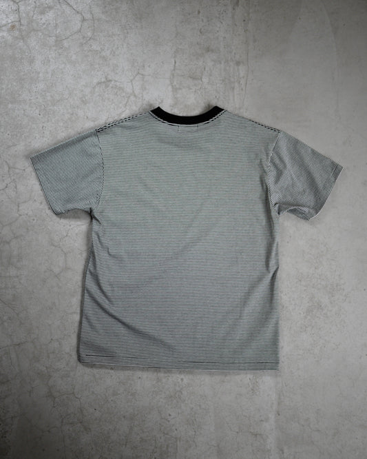 Albini cotton border T-shirt (White)