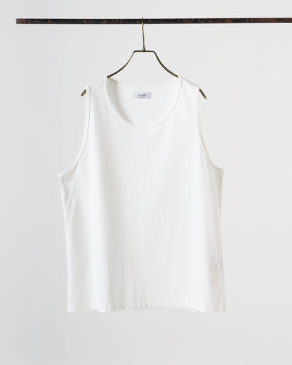 High gauge loose tank top (White) – SabiN High gauge loose tank top (White) – SabiN