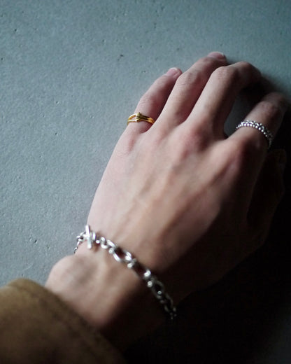 D-RING (silver 925 + 18Kcoating)