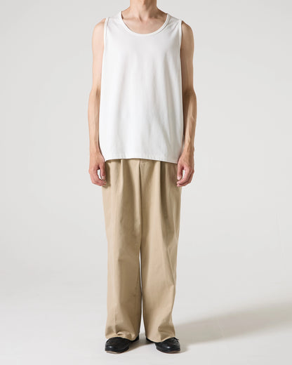 High gauge loose tank top (White)