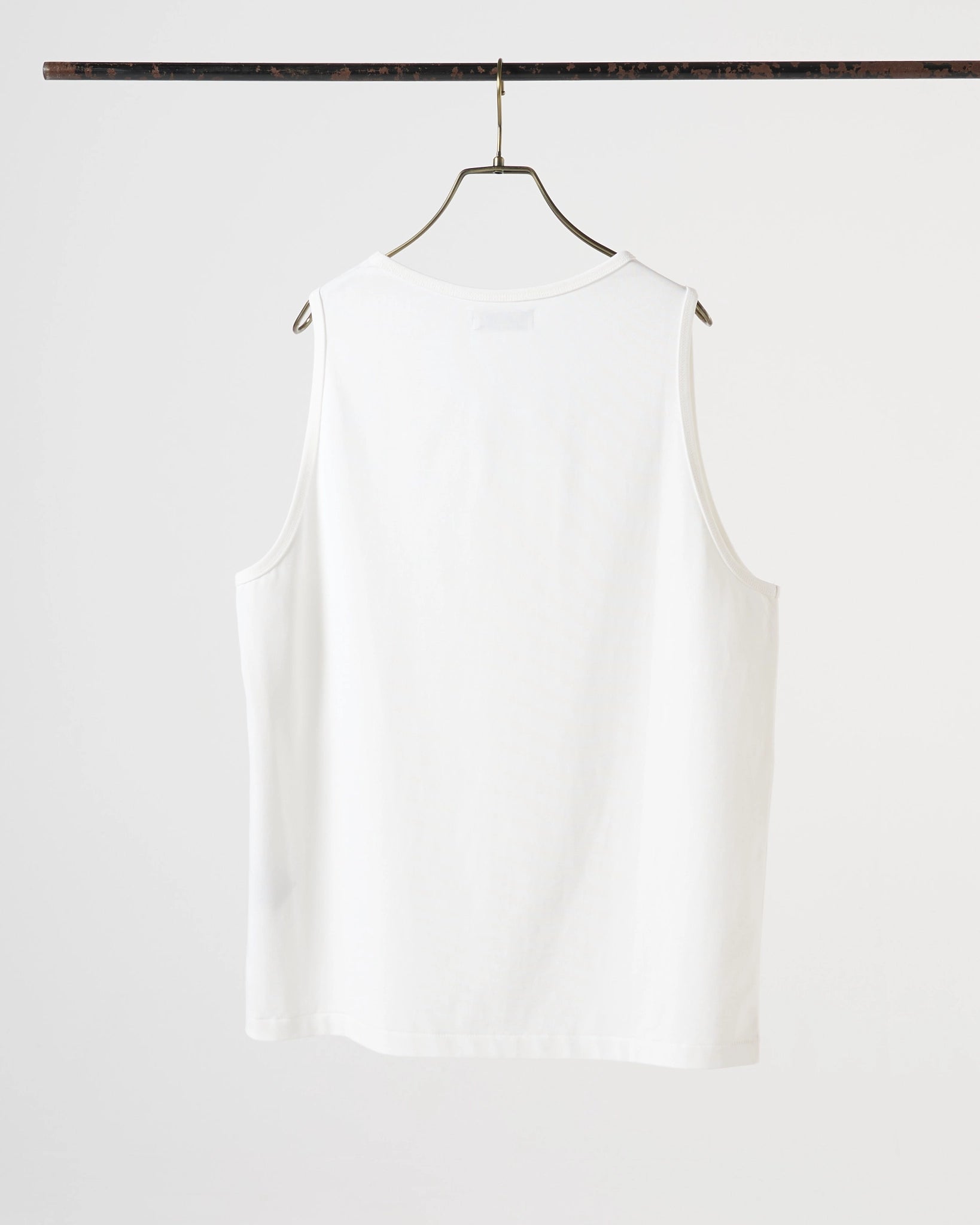 High gauge loose tank top (White) – SabiN