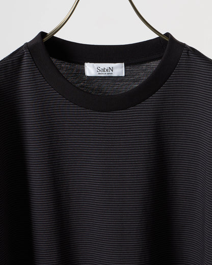 Albini cotton border T-shirt (Black)