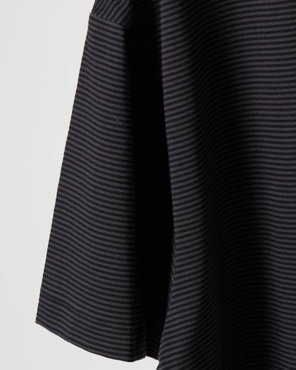 Albini cotton border T-shirt (Black)